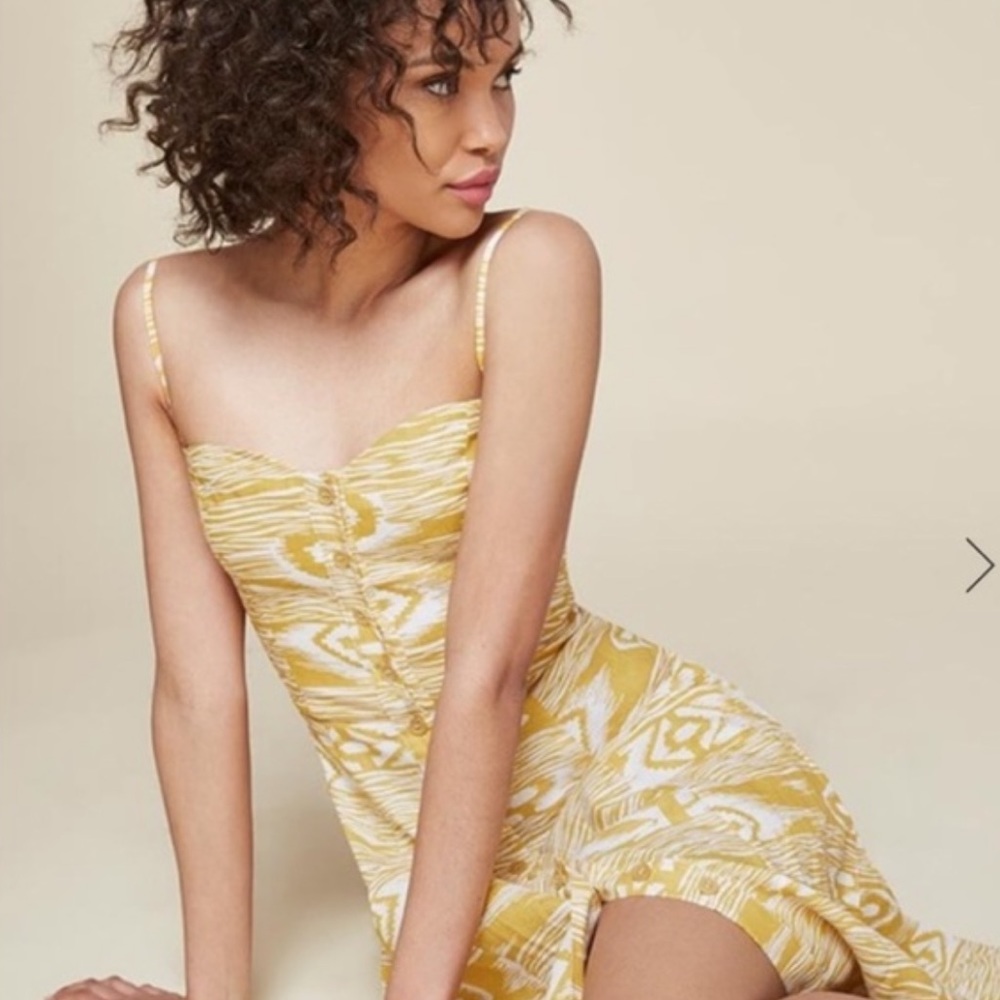 Reformation Canon Dress in Yellow